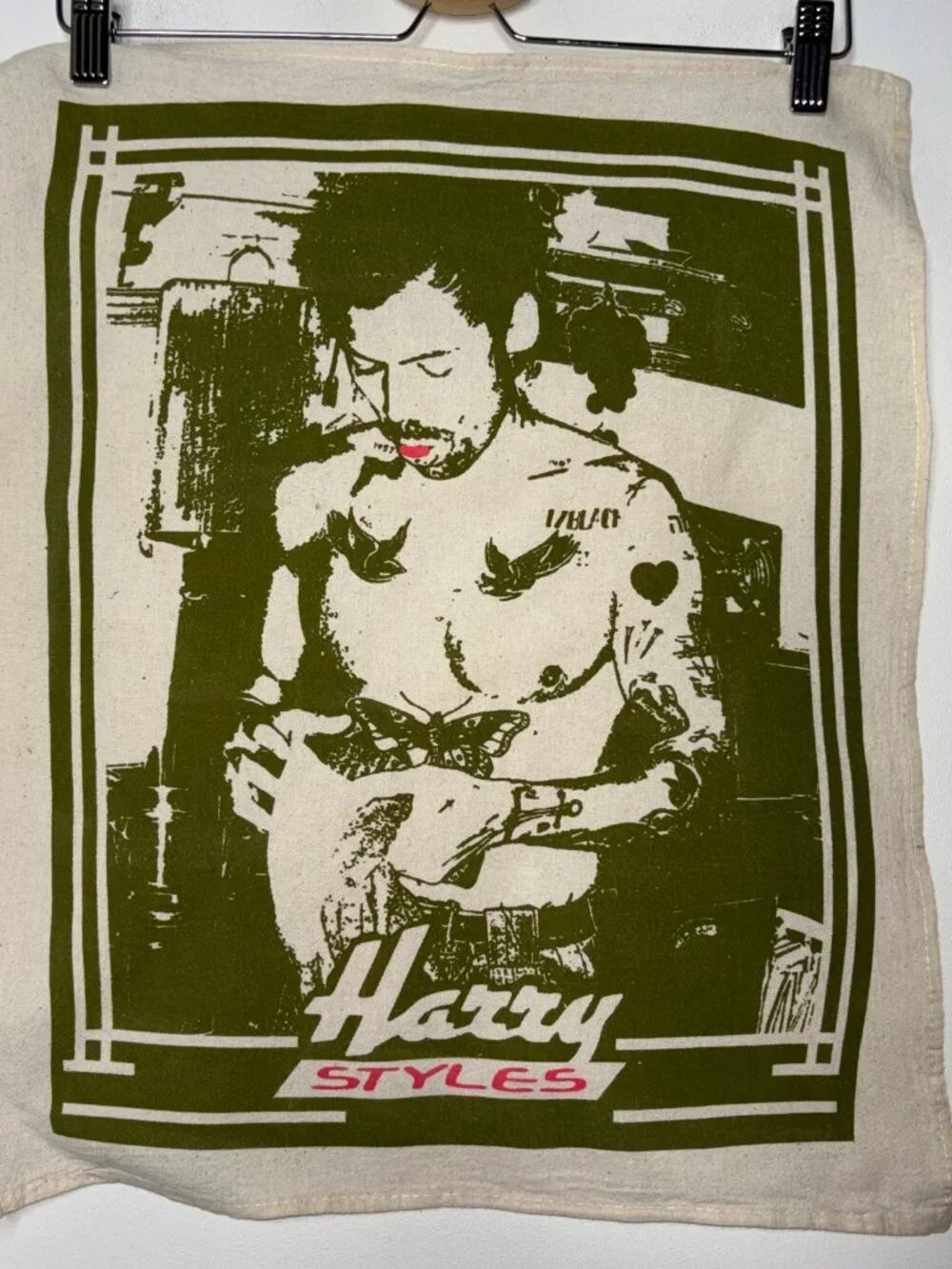 Harry Styles Tea Towel Kiss All The Time Disco Occasionally KATTDO KISSCO